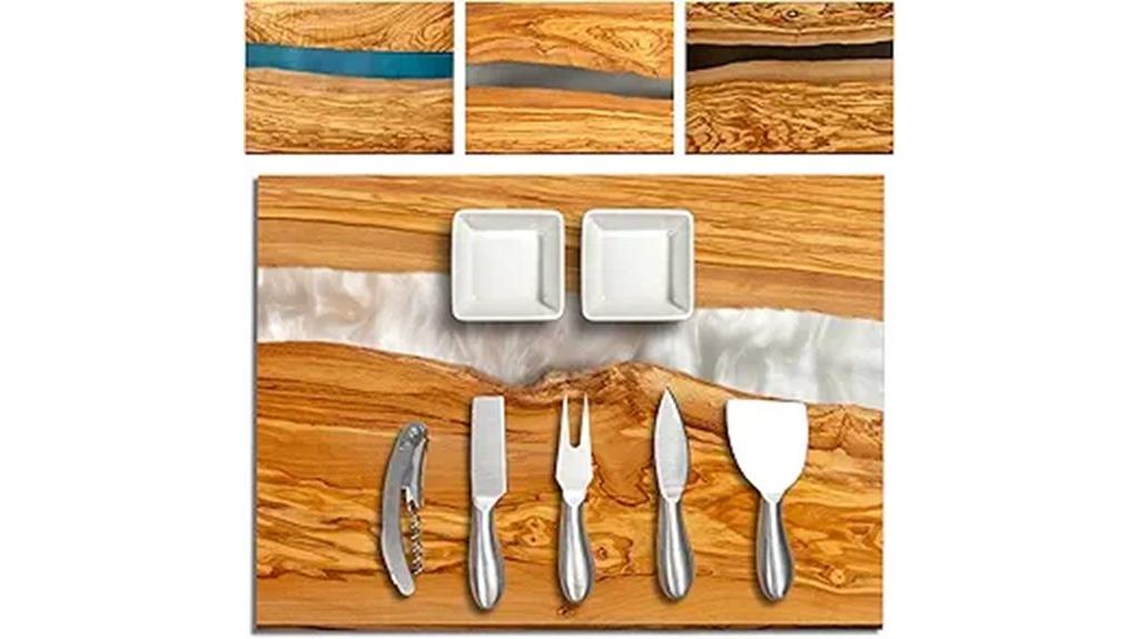 handcrafted olive wood board