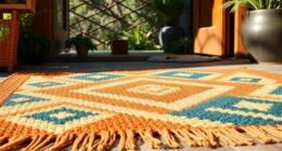 handwoven boho doormats