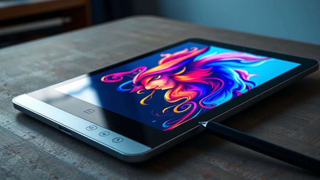 high quality display and sensitivity