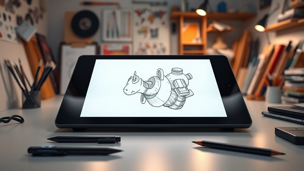 high quality display and stylus