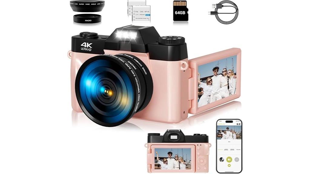 high resolution vlogging camera