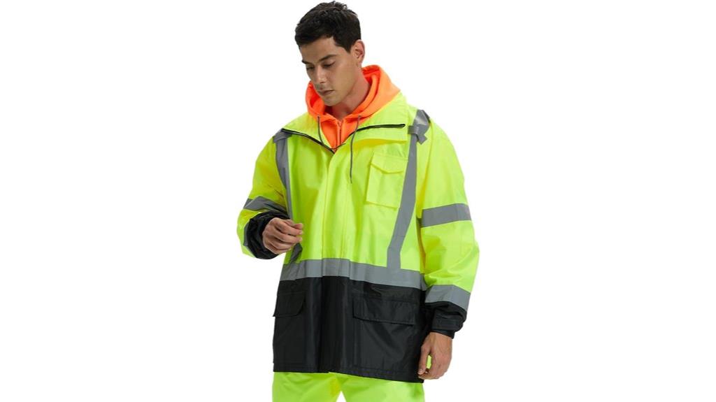 high visibility rain gear