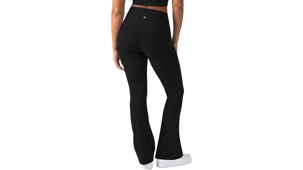 high waist flare leggings