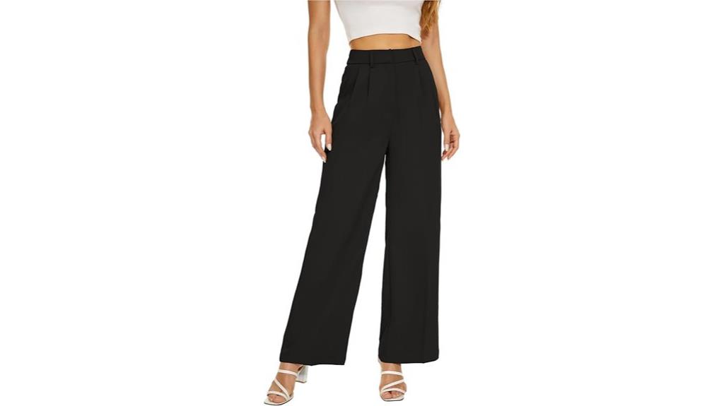 high waisted pleated pants