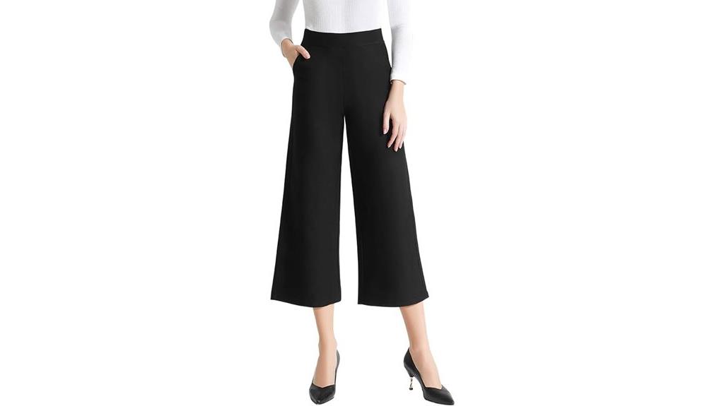 high waisted wide leg pants