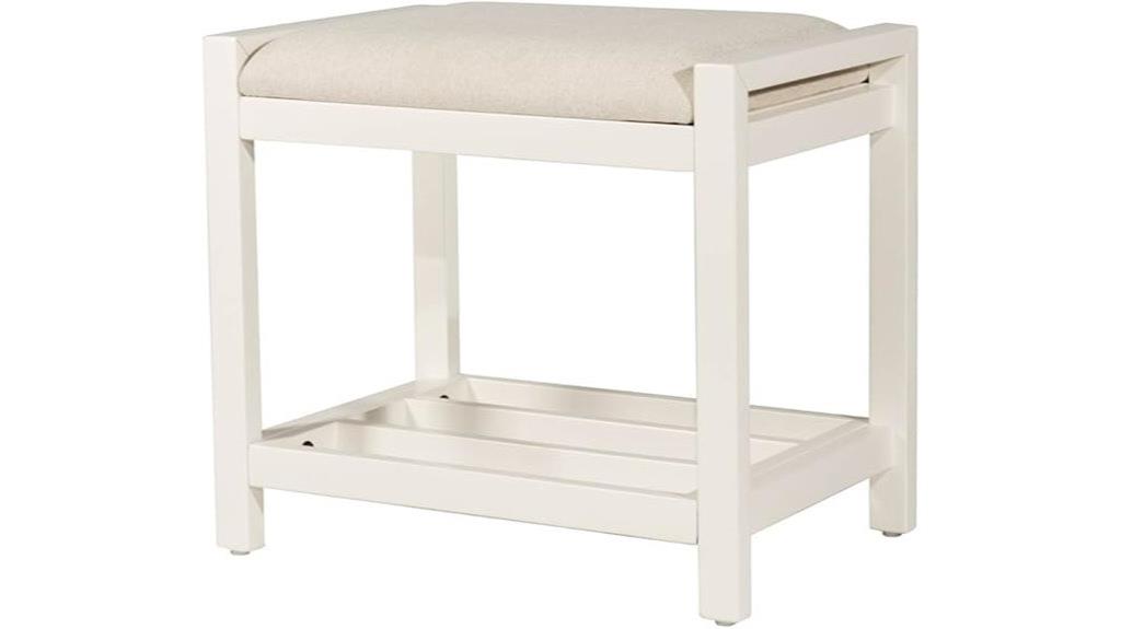 hillsdale amelia white vanity