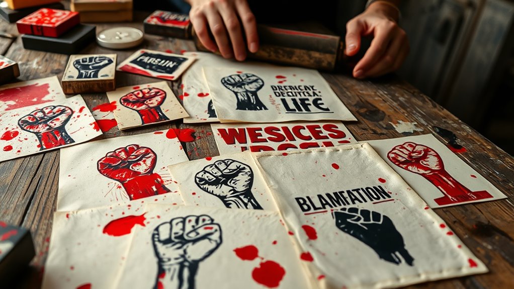 historical protest print origins