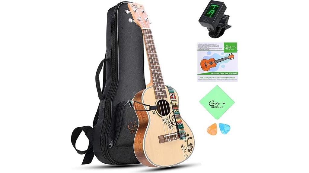hricane 23 inch ukulele set