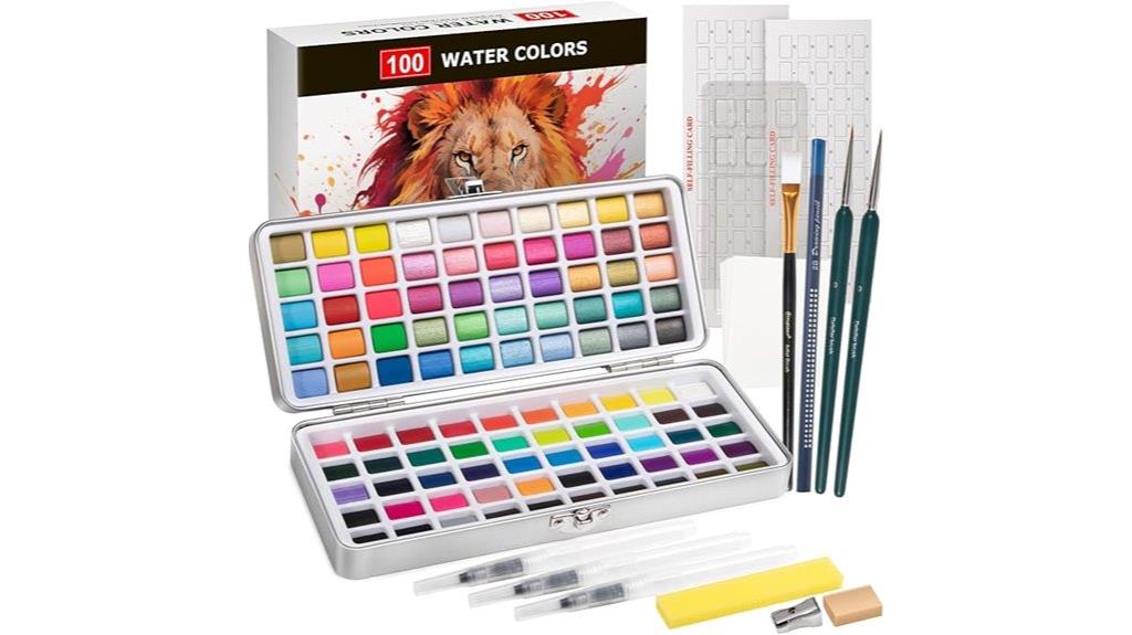 hundred color watercolor kit