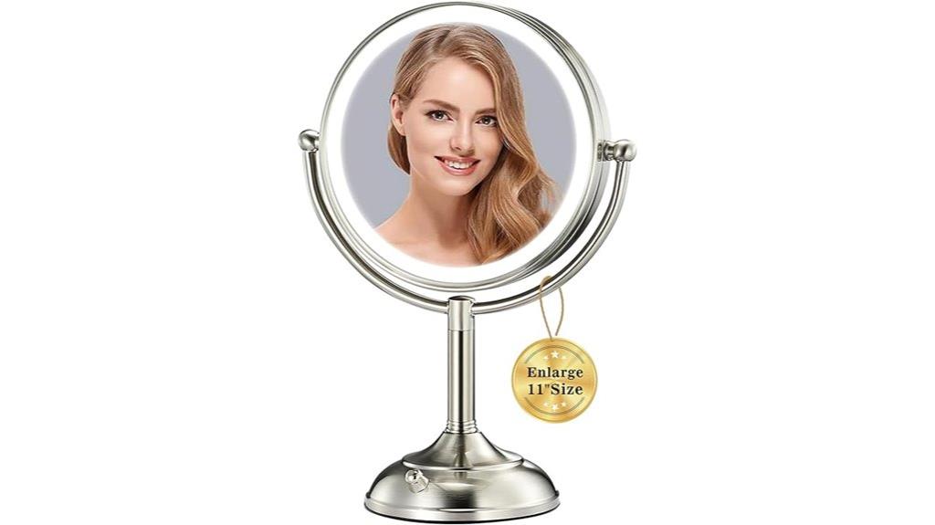 illuminated makeup mirror