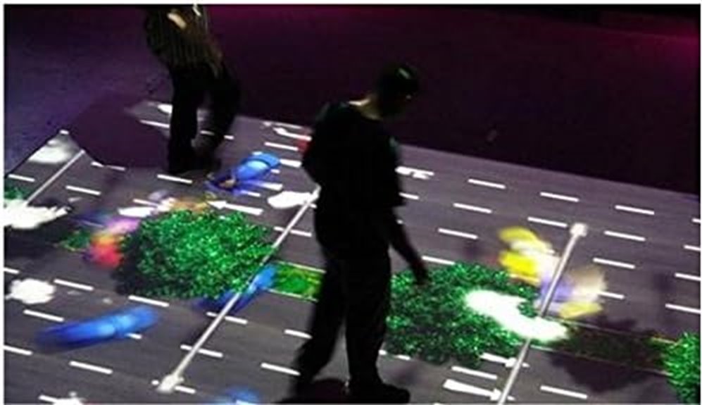 interactive 3d floor projection