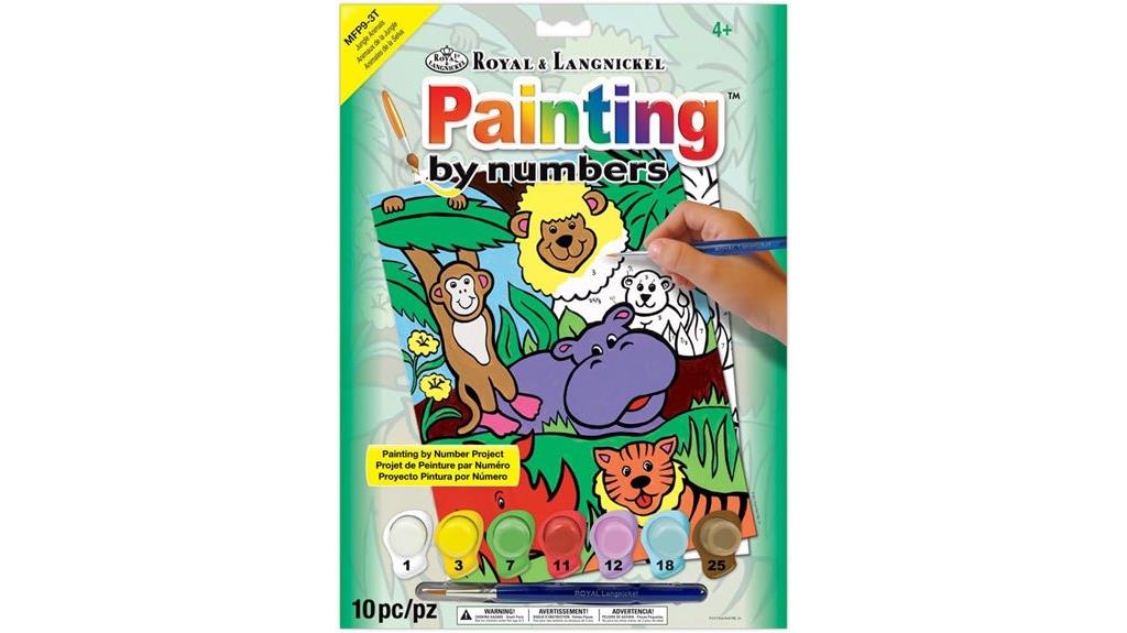 jungle animals painting kit