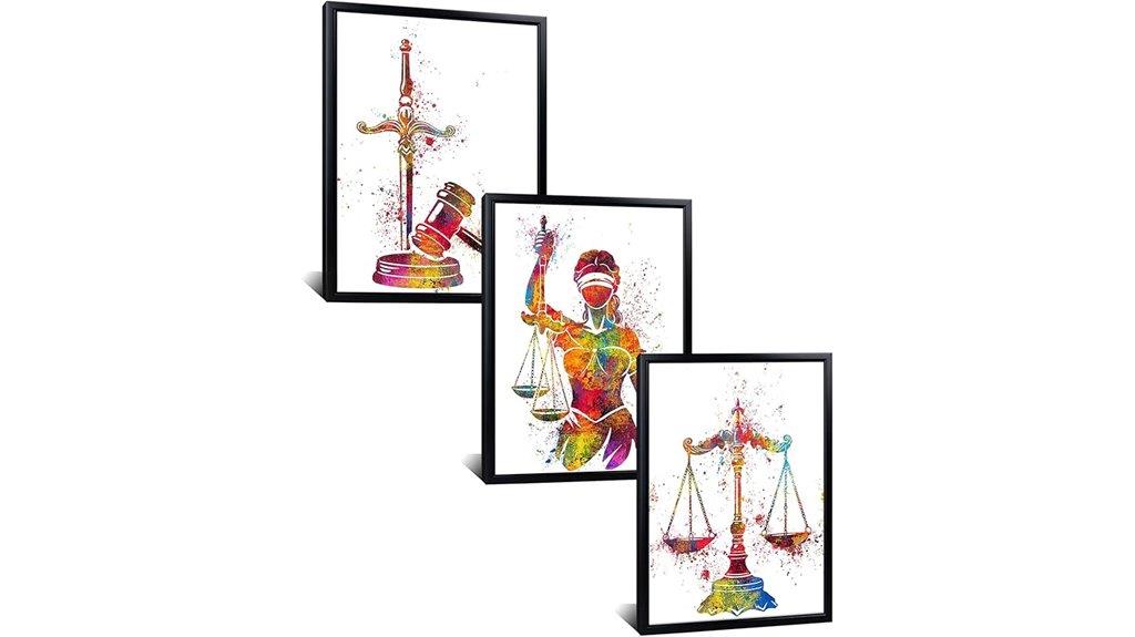 justice scales wall art