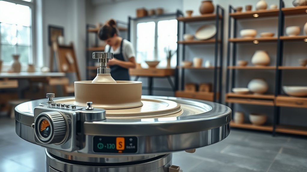 key features for pottery wheels