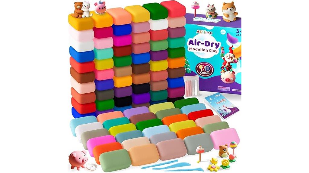 kids 90 color air clay