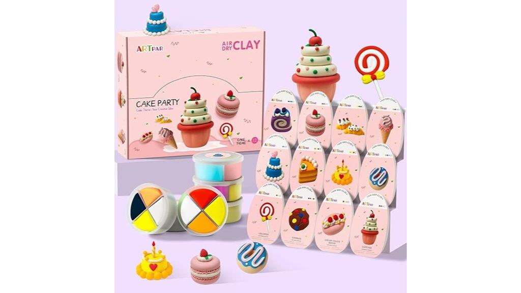 kids air dry clay kit