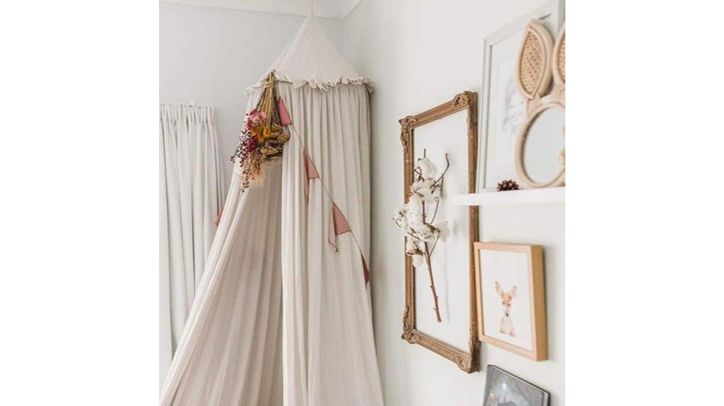 kids bed canopy frills