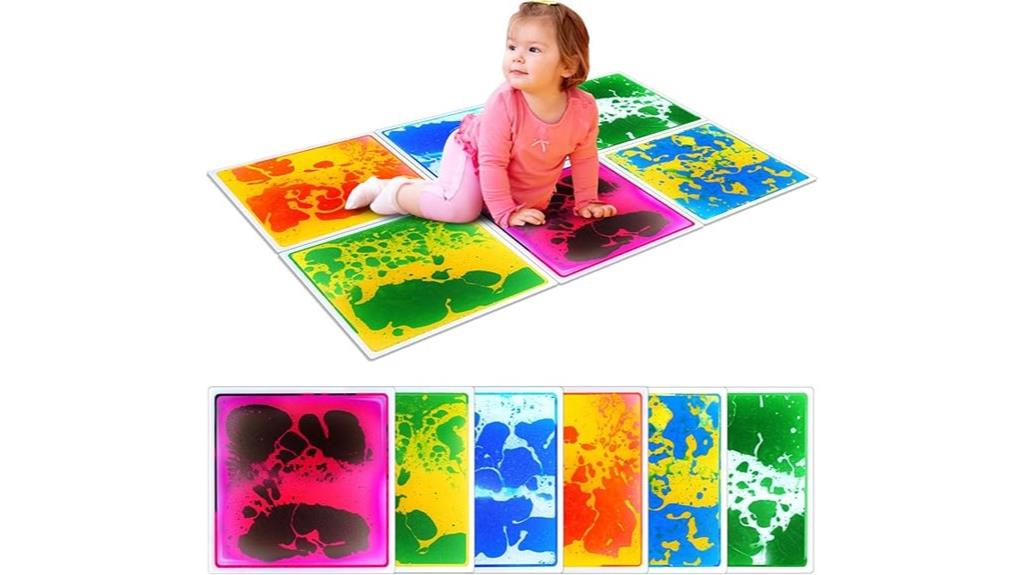 kids sensory liquid play mats