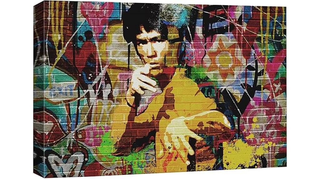 kung fu martial artist wall art