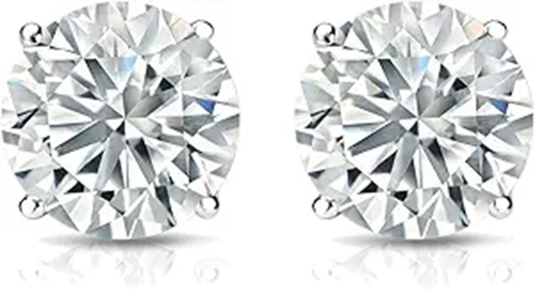 lab grown diamond earrings