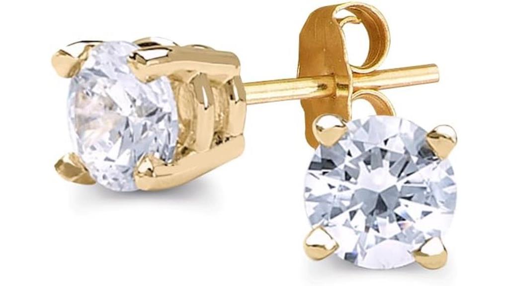 lab grown diamond earrings