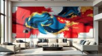 large abstract art displays