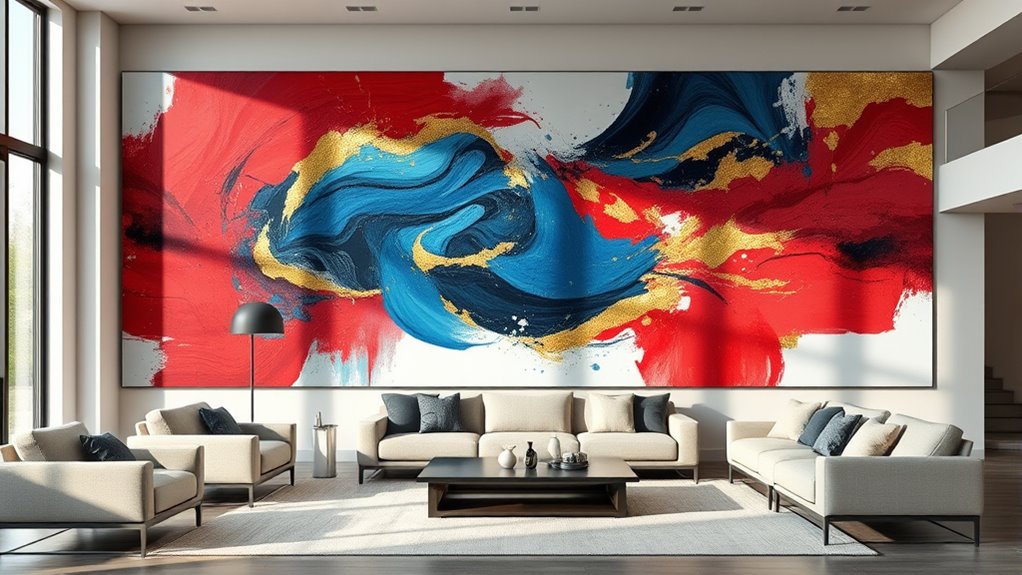 large abstract art displays
