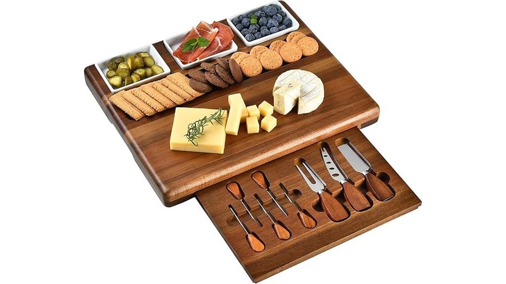 large acacia cheese board