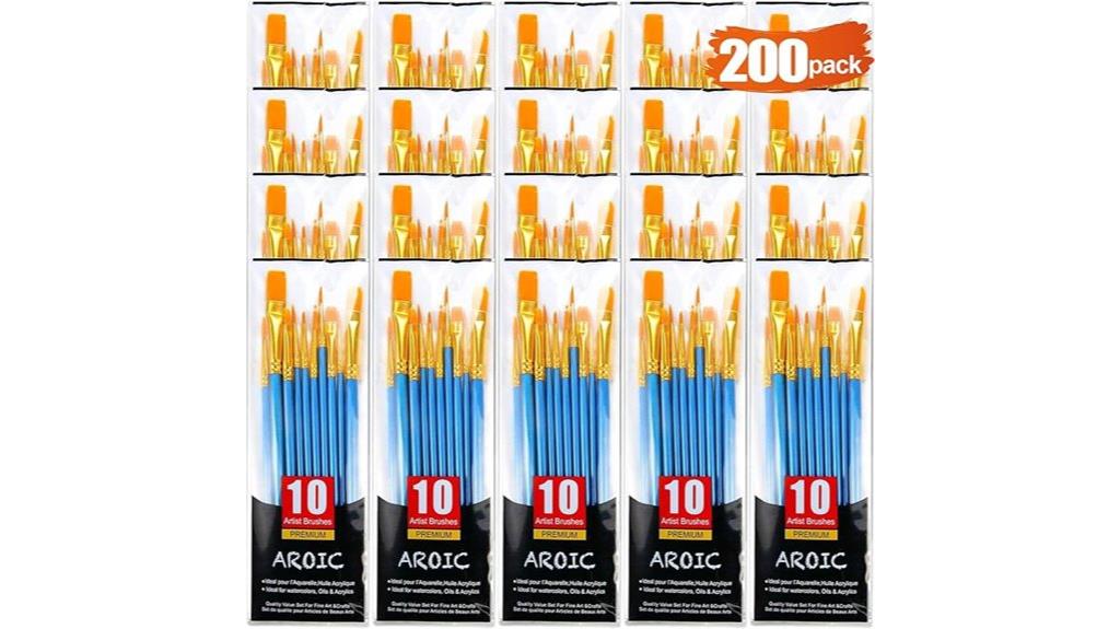 large acrylic brush collection