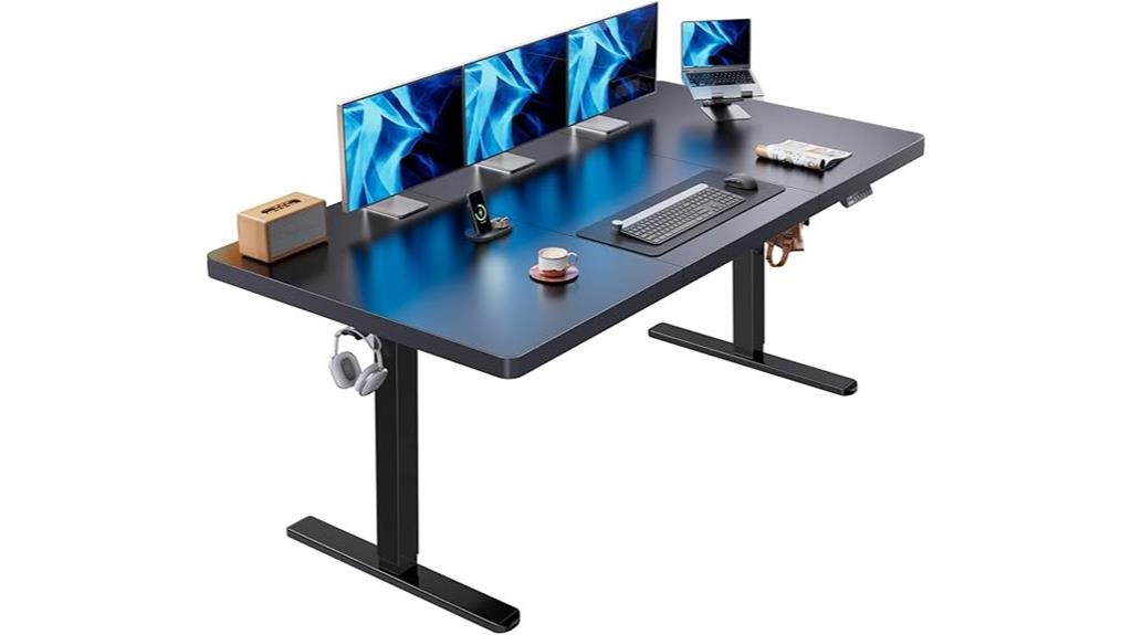 large adjustable standing desk