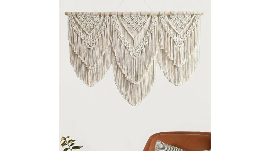 large boho macrame wall hanging