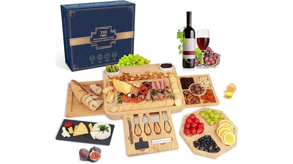 large cheese board set