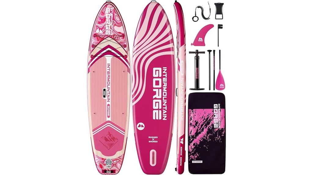 large inflatable paddleboard set