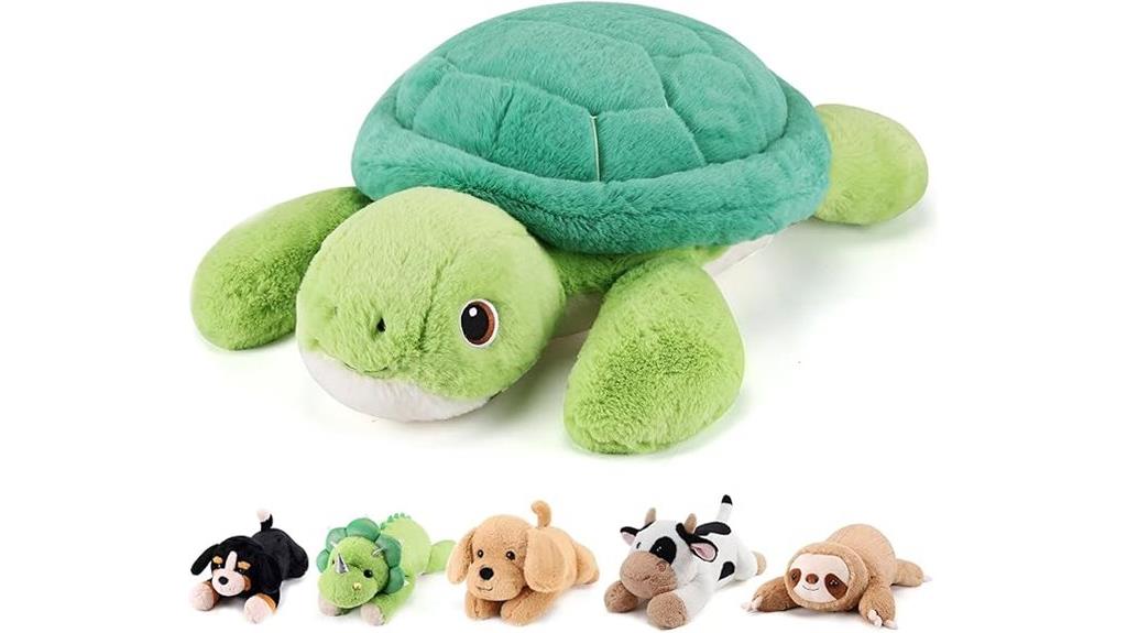 large plush sea turtle