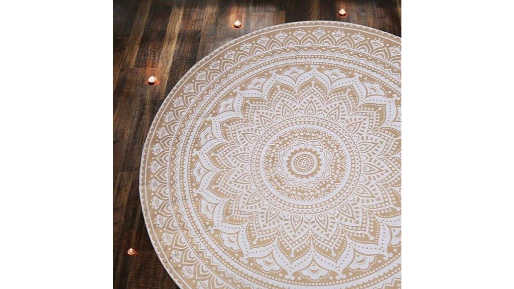 large round cotton tapestry