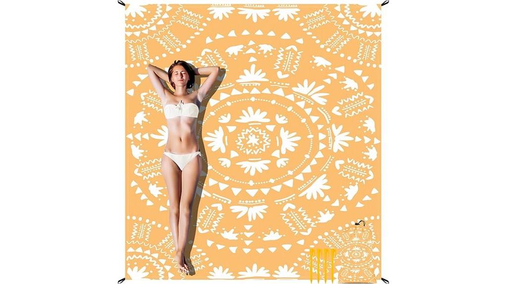 large sand resistant beach blanket