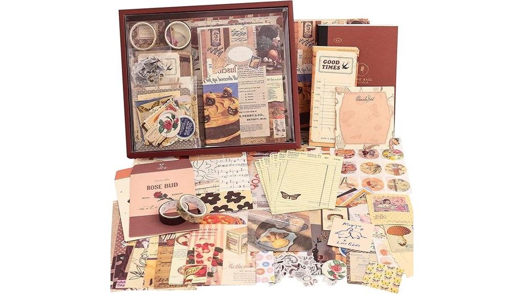 large scrapbooking supplies set