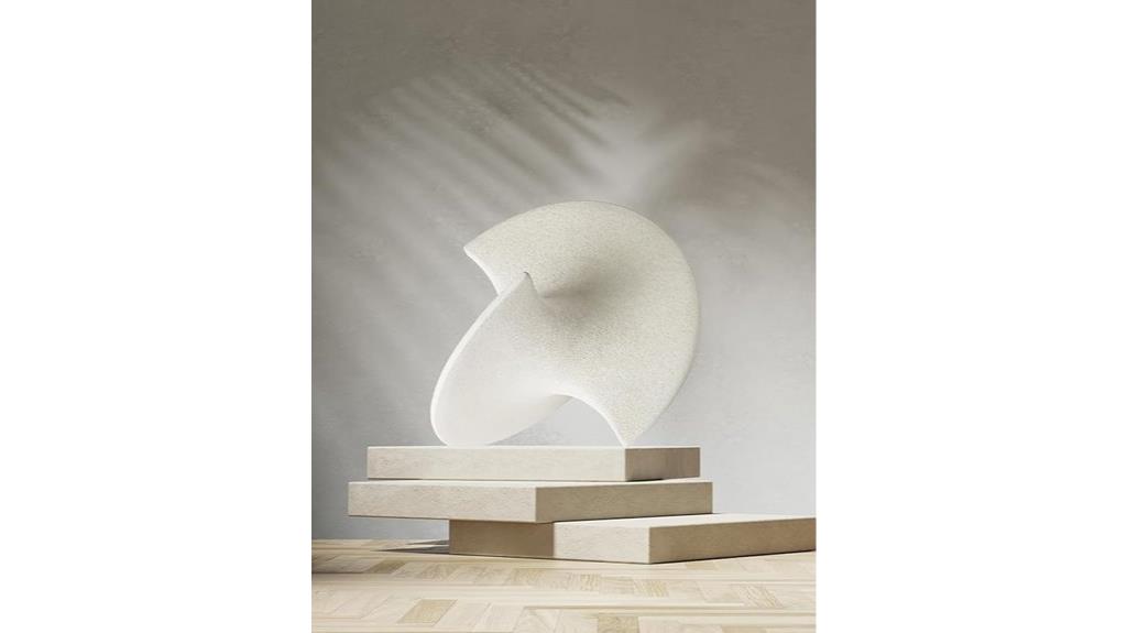 large white ceramic sculpture