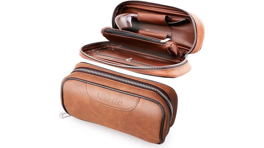 leather pipe accessory case