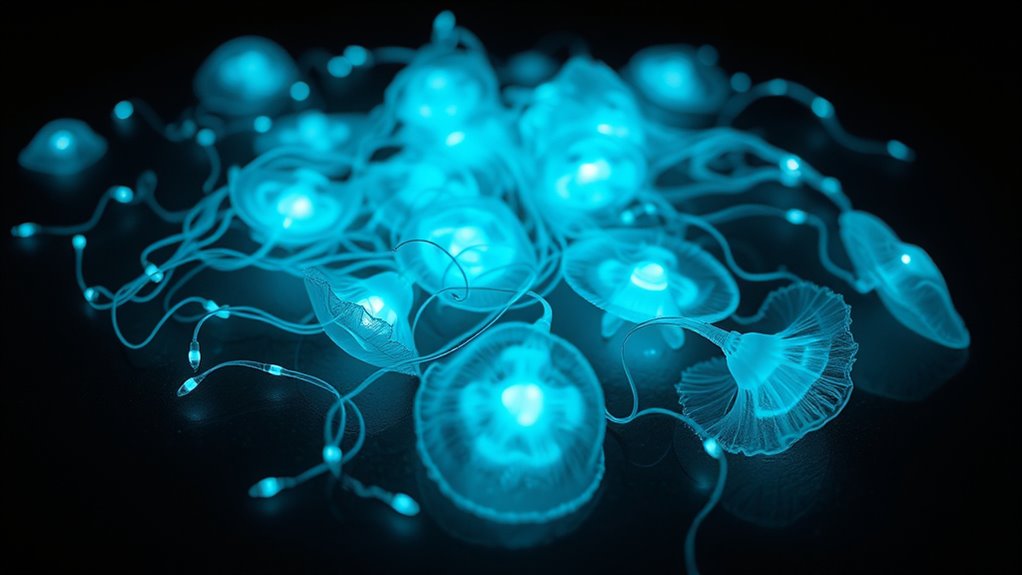 living cell light art