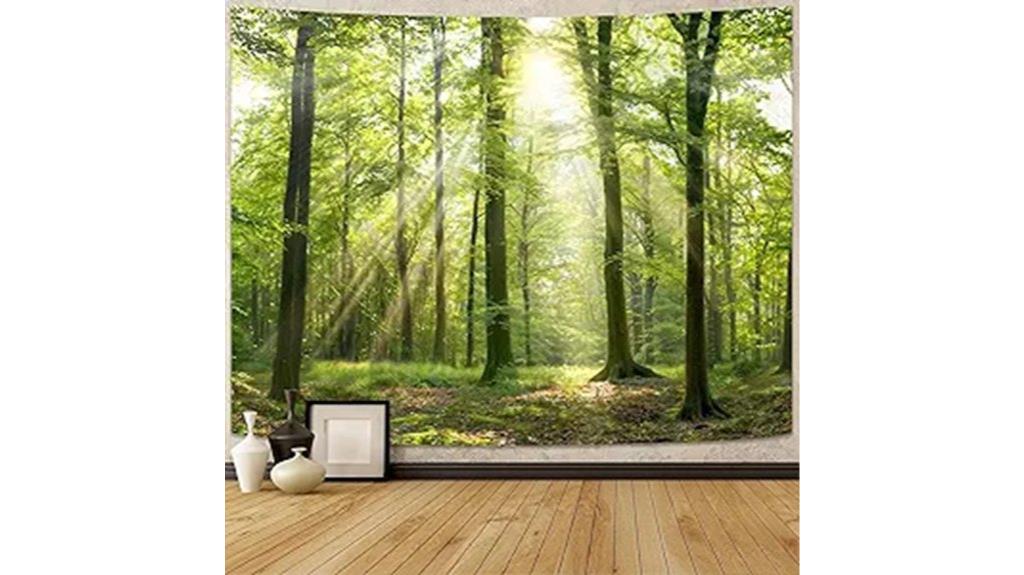 lunerfex forest tapestry wall