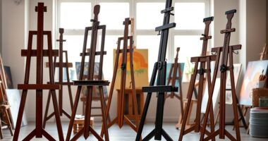 luxury artist easel selection