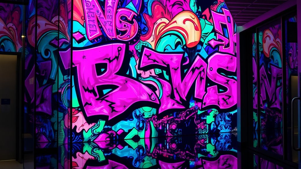 luxury digital graffiti walls