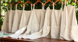 luxury eco friendly linen aprons