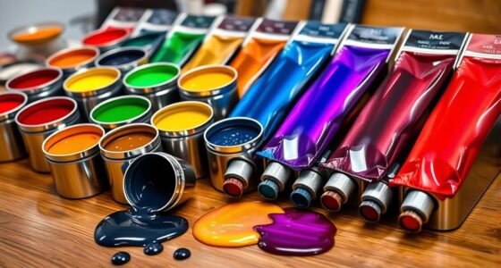 luxury professional oil paints