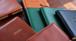 luxury sustainable leather journals