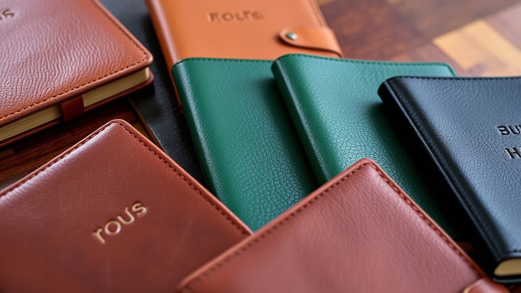 luxury sustainable leather journals