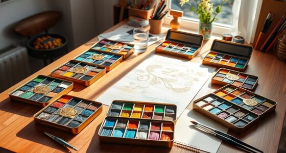 luxury watercolor painting supplies