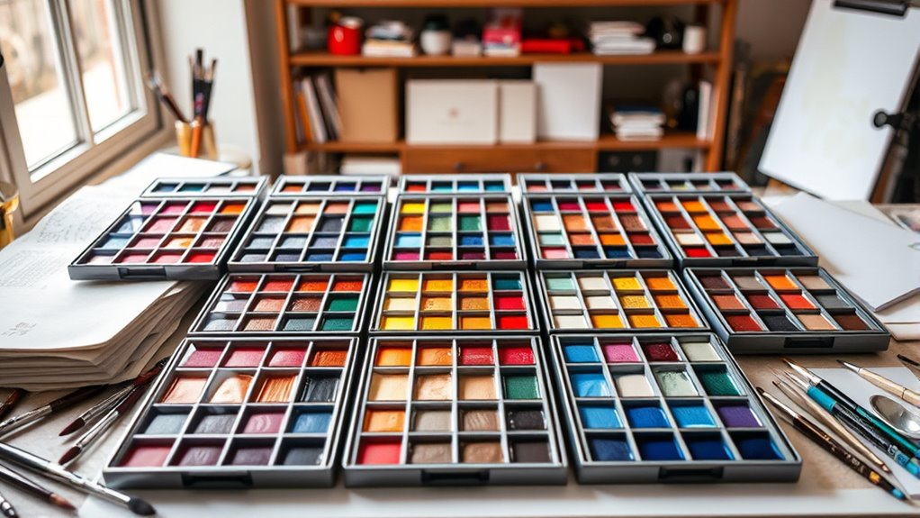 luxury watercolor set selection