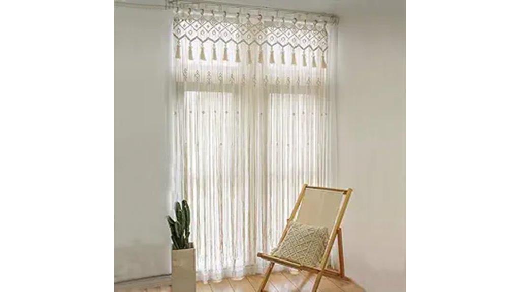 macrame curtain for windows